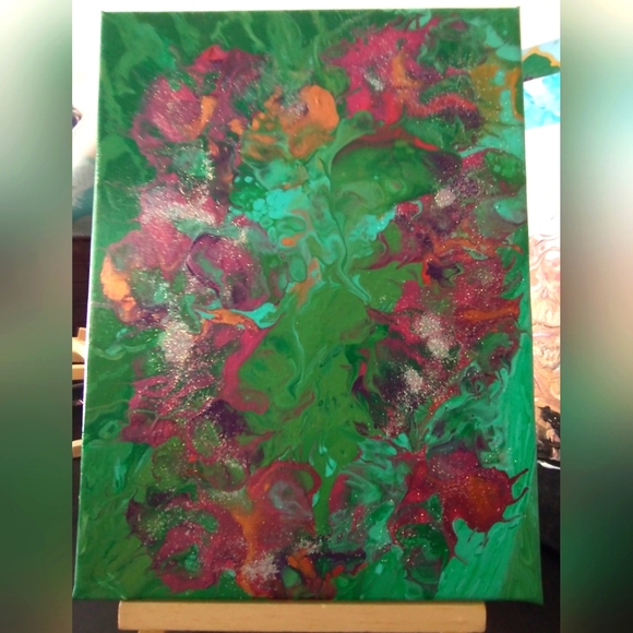 Other - 'Green Lei' DESIGNS BY SANDY, Acrylic Painting, Sealed, 9x12